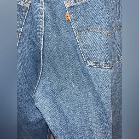 Orange Tab Levi’s size 36X32 vintage made in USA blue jeans 1960s - Picture 5 of 7